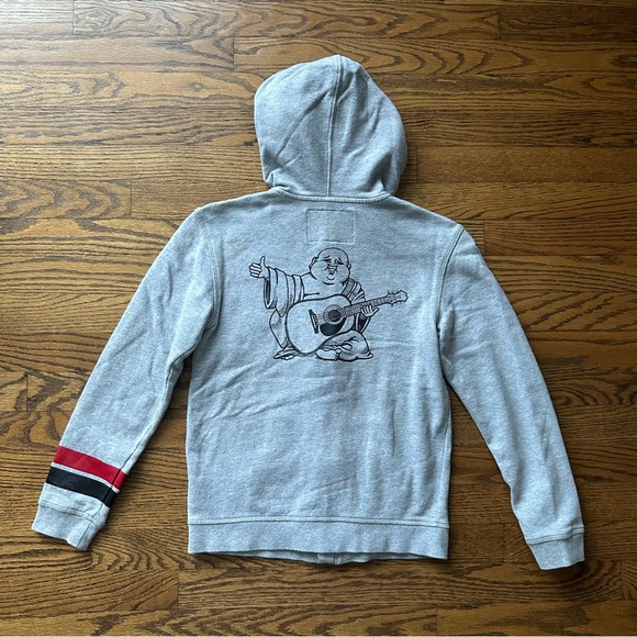 Size 8 Youth Small True Religion Hooded Zippered Sweatshirt - Picture 2 of 11